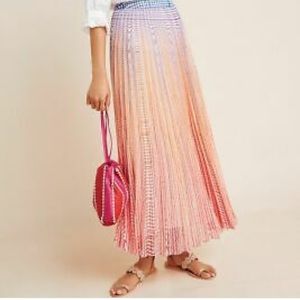 NWT Anthropologie Geisha Designs Dawn Maxi Skirt
